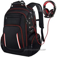 Large Laptop Backpack for Men  17 Inch TSA Friendly Durable Computer Bookbag
