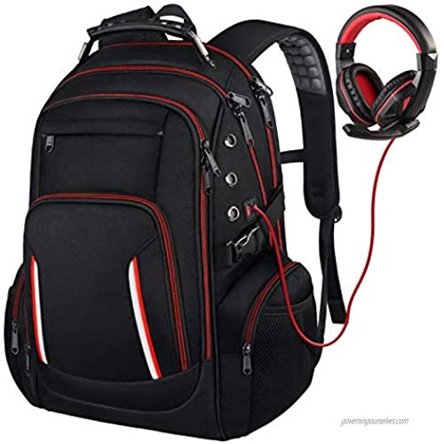 Large Laptop Backpack for Men 17 Inch TSA Friendly Durable Computer Bookbag