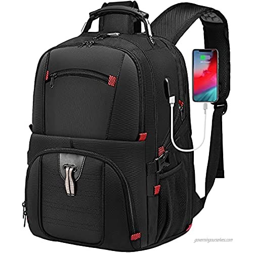 LOVEVOOK Laptop Backpack with Anti-Theft Lock Business Extra Large Travel Backpack for Men with USB Charging Port Waterproof