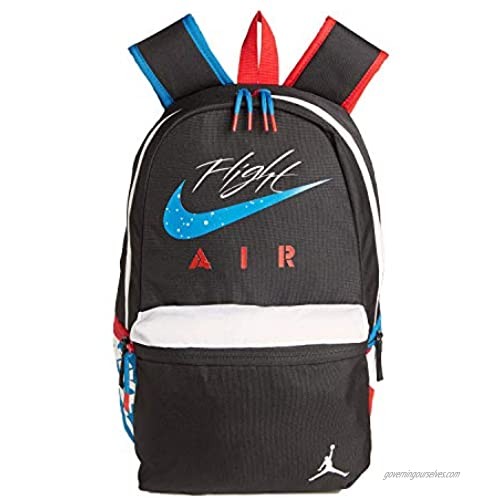Nike Air Jordan Jumpman What The AJ4 4 IV Backpack 15 Laptop Backpack (One Size Black(9A0377-023)/White)