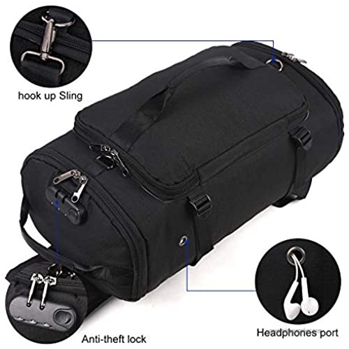 Travel Backpack Outdoor Duffle Bag with Shoe Compartment Waterproof Hiking Camping Rucksack for Men and Women. Anti Theft College Backpack/Book-Bag with USB Charging