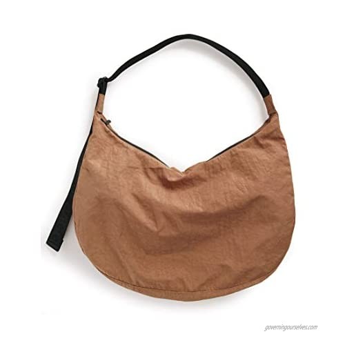 BAGGU Large Nylon Crescent Bag  Great for Travel and Easy Carrying  Pinto