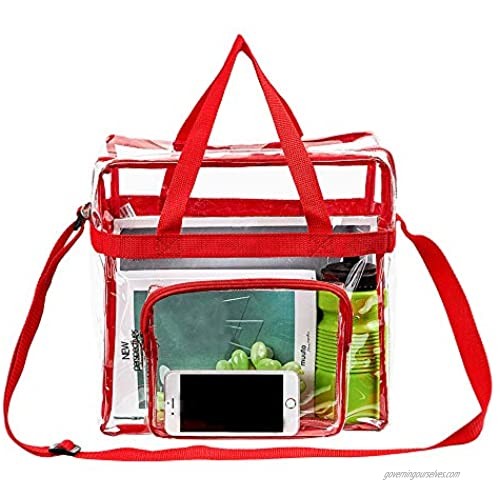 Clear Tote Bag Stadium Approved Stadium Security Travel & Gym Clear Bag