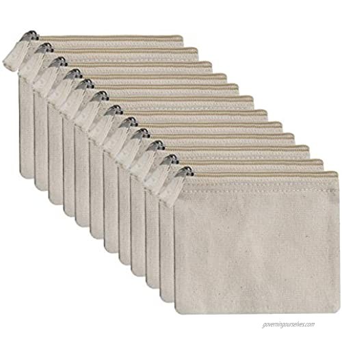 Coin Pouch 220 GSM Natural Size 5 x 4-Pack of 12