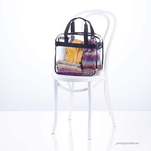 Darice Tote Bag with Zip-Top: Clear PVC 12 x 12 Inches