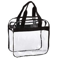 Darice Tote Bag with Zip-Top: Clear  PVC  12 x 12 Inches