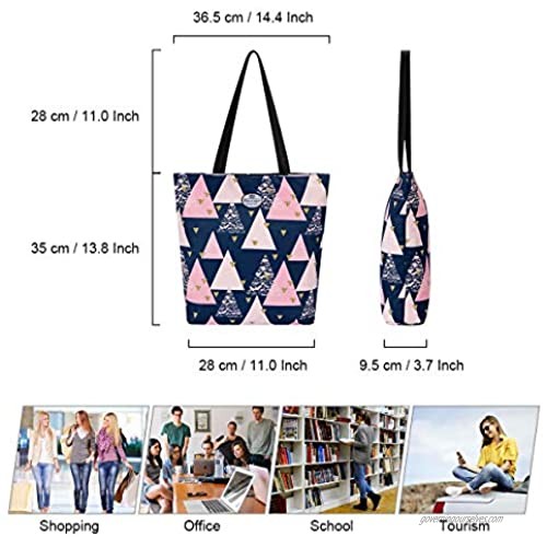 HUA ANGEL Floral Large Tote Bag-Stylish Shoulder Bag Casual Daily Bags for Work Gym Beach Travel