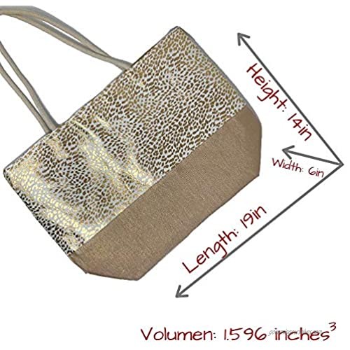 SEVNLUX Beach Bag Large for Gym Beach Travel Daily Tote Bags with Top Zipper Closure Cotton Rope Handles.