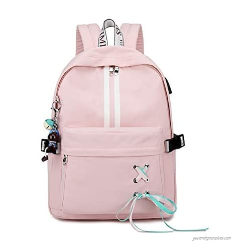ALLYOUGER School Backpacks Schoolbag Water Resistant Nonfading for Teens Girls