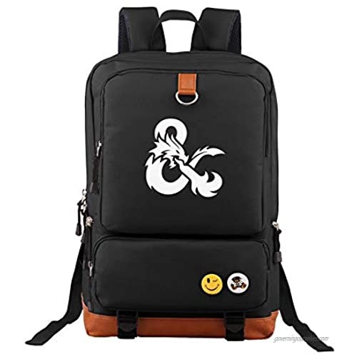 Ausan Davis Dungeons and Dragons Backpack Outdoor Hiking Daypacks Laptop Backpacks Vintage School Bag for Men Women Travel Bags