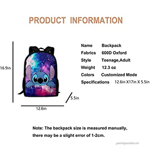 cartoon Backpack 3 Pieces Set ，With Lunch Bag and Pencil Case For kids on school