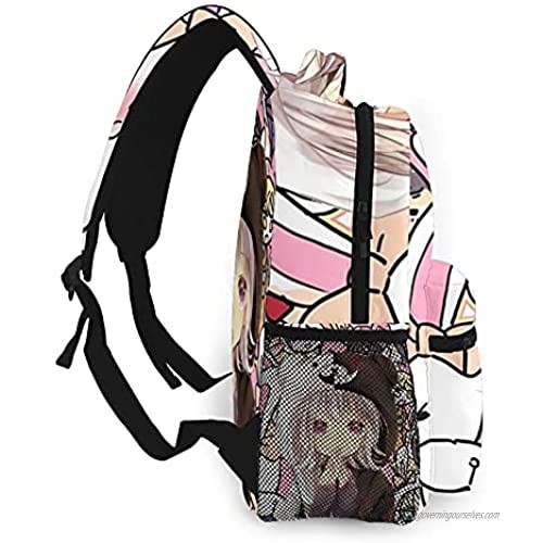 FUSTBIL Japanese Anime Danganronpa Monokuma Cosplay Unisex Daypack All Over Printed Bookbag Laptop Bag Backpack School Bag Rucksack