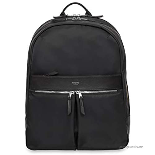 KNOMO Beauchamp XL Womens Laptop Backpack One Size Black/silver