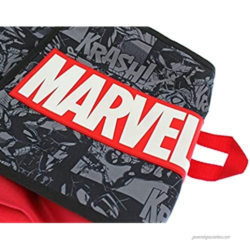 Marvel Spiderman Backpack Front Flap Compartment Travel Laptop Backpack With 3D Molded Marvel Logo