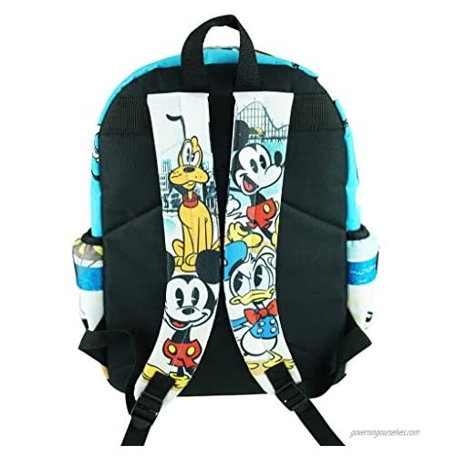 Mickey Mouse Deluxe Oversize Print Large 16 Backpack with Laptop Compartment - A19757