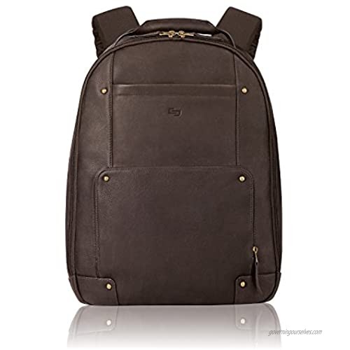 Solo New York Reade Vintage Leather Backpack  Espresso  One Size