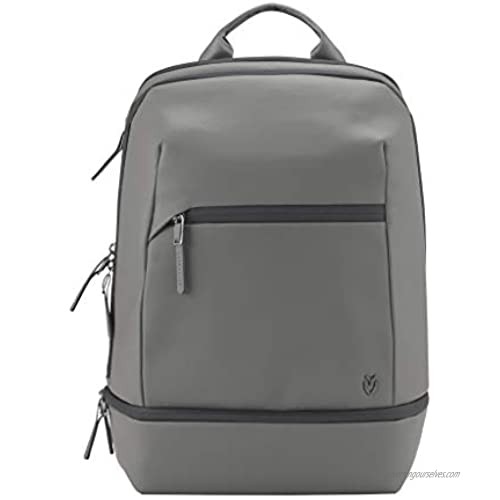 VESSEL Signature 2.0 Laptop Backpack for Men and Women (Grey Pebbled)
