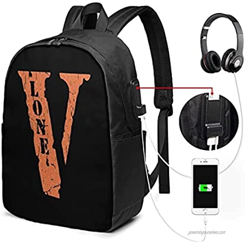 Vlone Usb Backpack 17 In Suitable For School Outdoor Use