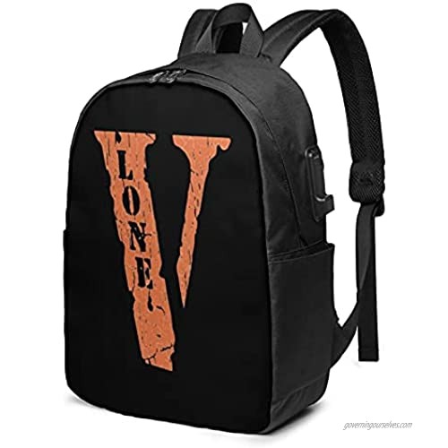 Vlone Usb Backpack 17 In Suitable For School Outdoor Use