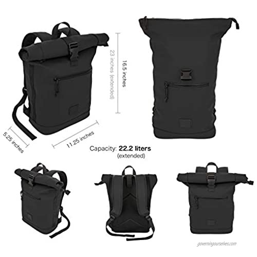 XRAY Expandable Roll Top Waterproof Trendy Backpack With Laptop Pocket