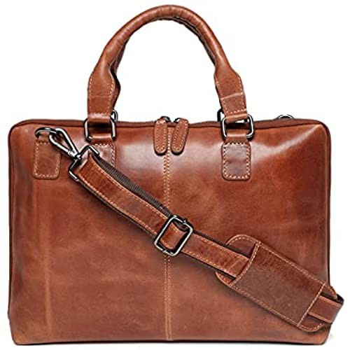 Elegante Apollo Unisex Handmade Genuine Leather Messenger Bag Laptop Briefcase Computer Satchel bag