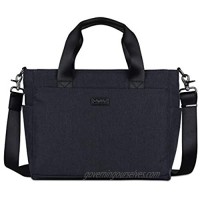 Laptop Shoulder Bag Waterproof Oxford Messenger Carrying Briefcase Business Bag Computer Handbag Shoulder Bag for Men (Dark Grey)
