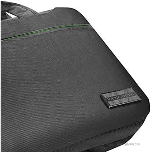 NineO 13Nylon Padded Laptop Messenger Bag Grey Green for Acer Switch 3 5 Alpha 12 Chromebook Aspire R 11 S 13 Spin 1 5 7 Swift 1 5 7 Series 11.6 13.3 14 Tablet Laptop