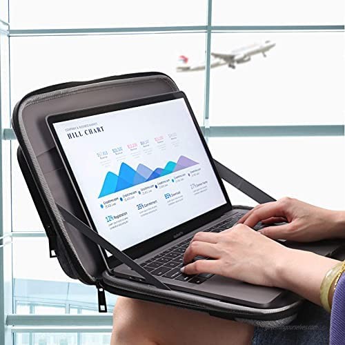 Smatree 13-13.3inch Hard Laptop Carring Case for 13 inch Macbook Pro/Air /Lenovo Chromebook Flex 5 13/Acer Spin 5 13inch/Asus Zenbook13/Dell Xps 13 7390 11-12.9inch iPad and iPhone 12/12Pro/11 Bag Gray