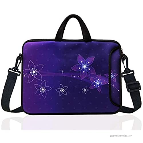 15-Inch to 15.6-Inch Neoprene Laptop Shoulder Messenger Bag Case Sleeve For 14 14.1 15 15.6" Inch Acer/Asus/Dell/Lenovo/Thinkpad/HP/Macbook Pro/Air (purple)