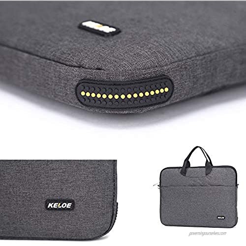 15.6 Inch Shockproof Lining Case Laptop Bag With Shoulder Strap Messenger Bag for Laptop Tablet Macbook Shockproof and Fall - Proof Portable Handbag for Business/College/Women/Men Black