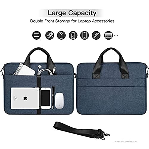 17 17.3 Inch Laptop Bag Laptop Case with Shoulder Strap for Dell Inspiron 17 7000/Dell G7 HP Envy 17/HP Pavilion 17 Acer Predator 17 Lenovo Ideapad L340 Asus ROG MSI GF75 Carrying Case(Blue)