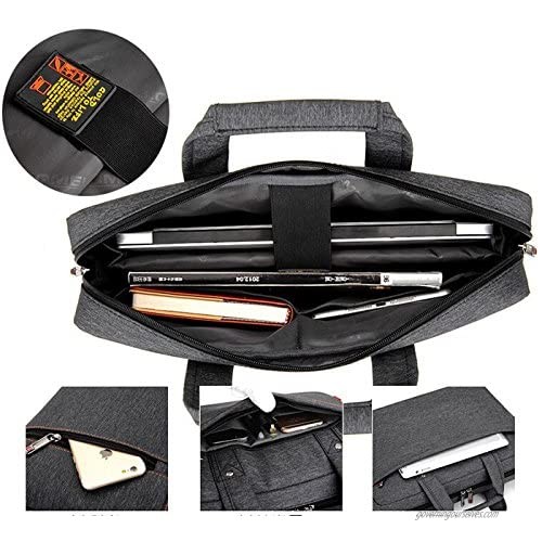 AOMAG Luxury Waterproof Nylon Durable Laptop Computer Messenger Bag Case with Convex Buffer Pad