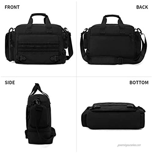 CamGo Tactical Briefcase 14 inch Laptop Messenger Bag Military Style Shoulder Bag Handbag for Men