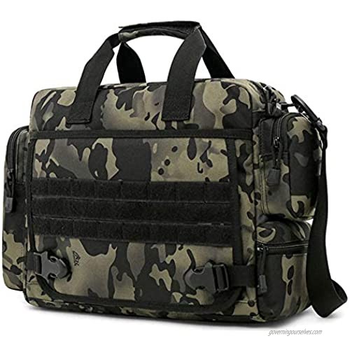 CamGo Tactical Briefcase 14 inch Laptop Messenger Bag Military Style Shoulder Bag Handbag for Men