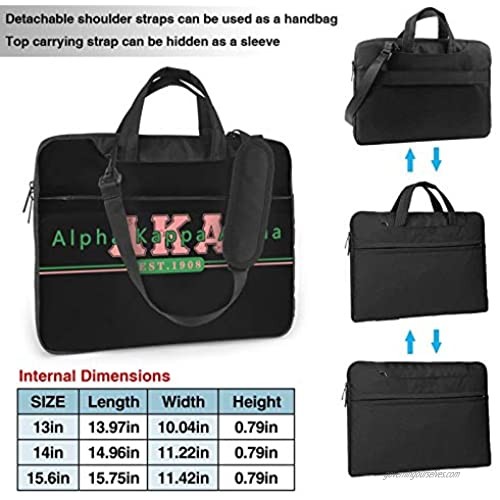 COCOCHILLA Al-p h-a 1908 AKA K a-pp a Laptop Shoulder Messenger Bag Case Sleeve Laptop Case Laptop Briefcase Handbag 15.6 Inch (13/14 Inch)