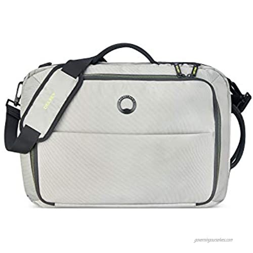 DELSEY Paris Daily's Two Compartment Laptop Messenger Shoulder Bag  Light Gray  15.6 Inch Sleeve