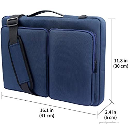 Harlang 360° Protective Laptop Shoulder Bag 13-15.6 Inch Messenger Laptop Sleeve