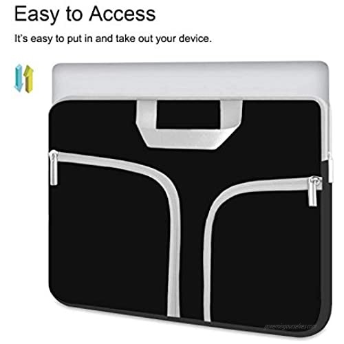 HESTECH Tablet Sleeve Case Protective Cover Carrying Bag for Chromebook Duet 10.1/10.2-inch IPad/9.7 10.9 IPad Air 4/11 10.5 New IPad Pro/Samsung Galaxy Tab 10.1 S6 Lite S7 with Smart Keyboard Black