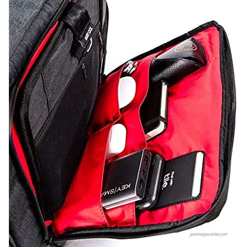 KeySmart Urban Union Hybrid Convertible Laptop Messenger Bag Shoulder Bag Backpack & Briefcase