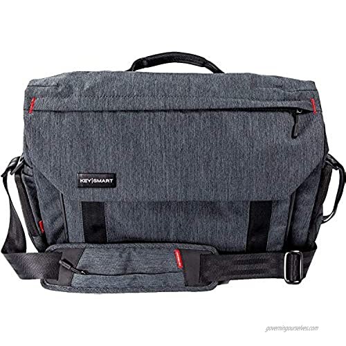 KeySmart Urban Union Hybrid Convertible Laptop Messenger Bag  Shoulder Bag  Backpack & Briefcase