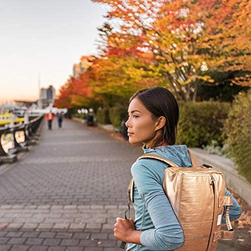 Laptop Backpack for Women - Stylish and Fashionable Rose Gold Computer and Messenger Bag Perfect for Work Travel & Adventure