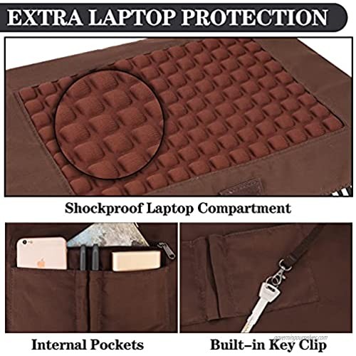 Laptop Tote Bag for Women RAVUO Water Resistant Large Nylon Shoulder Bag Teacher Work Handbag Purse Fits 15.6 inch Laptop