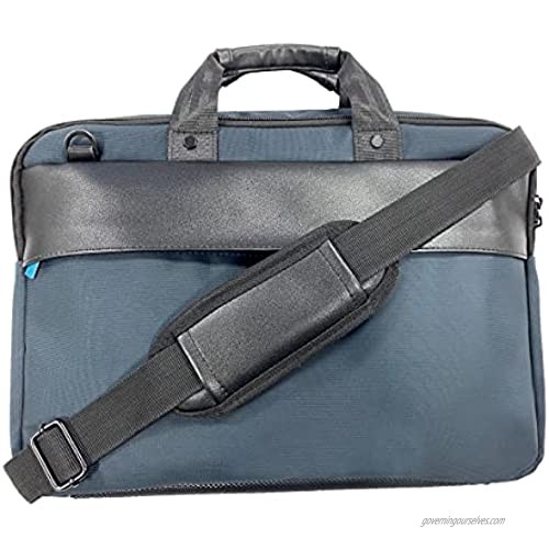 Ny-trend Laptop Bag  Business Briefcase for Men Women  Water Resistant Messenger Shoulder Bag with Strap  Durable Office Carry On Handle Case for Computer/Notebook/MacBook Navy blue (15.1inch)
