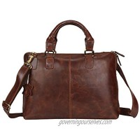 Pitaara Genuine Leather Women's Laptop Bag For Laptops Size 14"