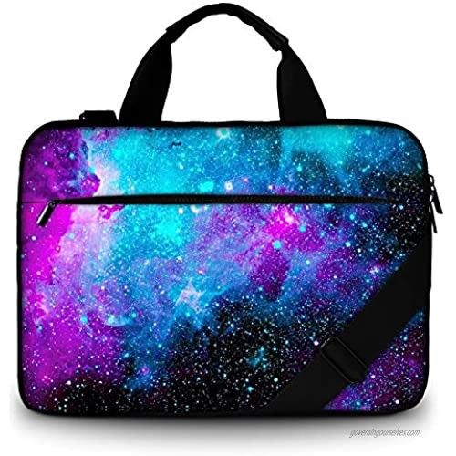 RICHEN Canvas Laptop Shoulder Bag Laptop Netbook Bag Protective Canvas Carrying Handbag Briefcase with Side Handle