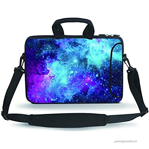 RUYIDAY 11-13.3" 14-15.6" Neoprene Sleeve Notebook Messenger Case Tote Bag