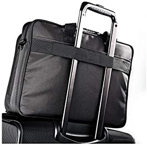 Samsonite Classic Business Perfect Fit Two Gusset Laptop Bag - 15.6 Black