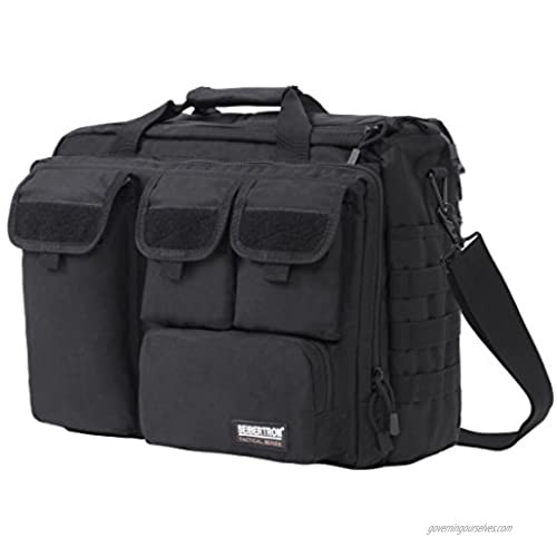 Seibertron Pro-Multifunction Shoulder Messenger Bag Fit for 17.3" Laptop Black
