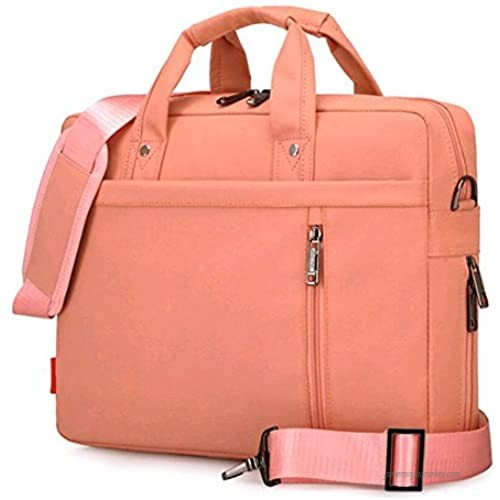 SNOW WI 13.3" Expandable Laptop Shoulder Bag for MacBook Acer Asus Dell(Pink)