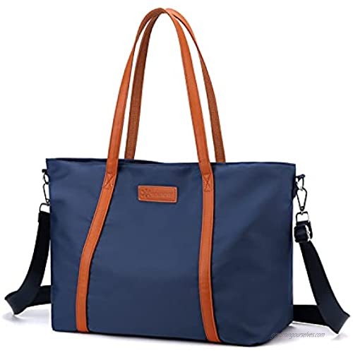 VOGUZY Women Laptop Tote Bag Nylon Handbag Purse Work Bags